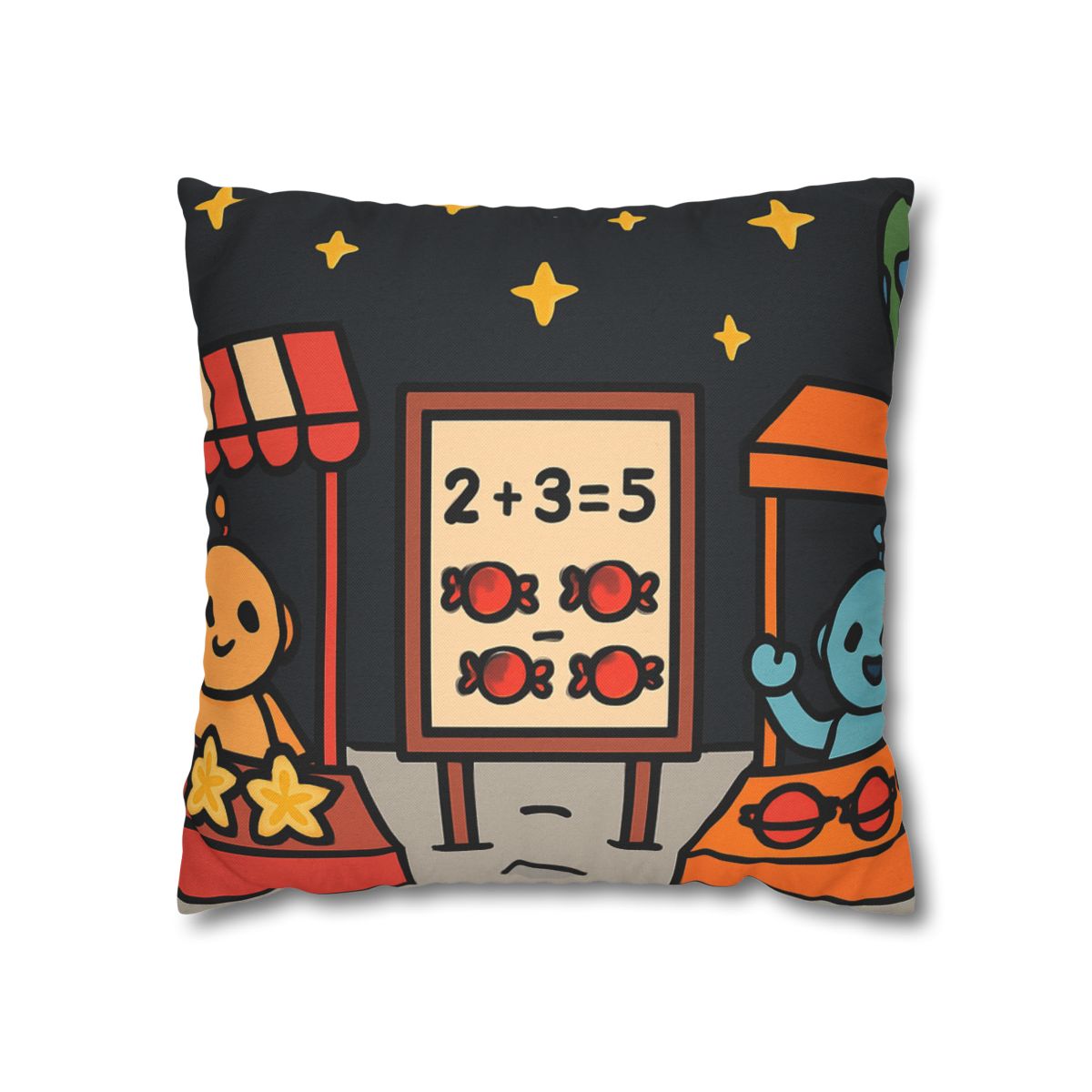 Moonlight Market Run By Friendly Robots custom pillow cases