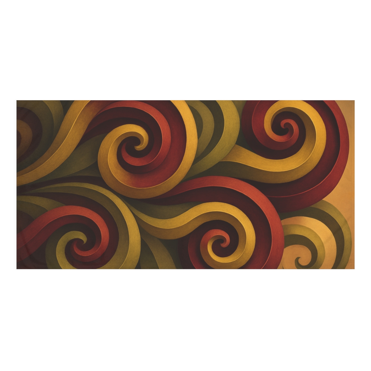 Seed Pod Spiral Composition decorative home towels