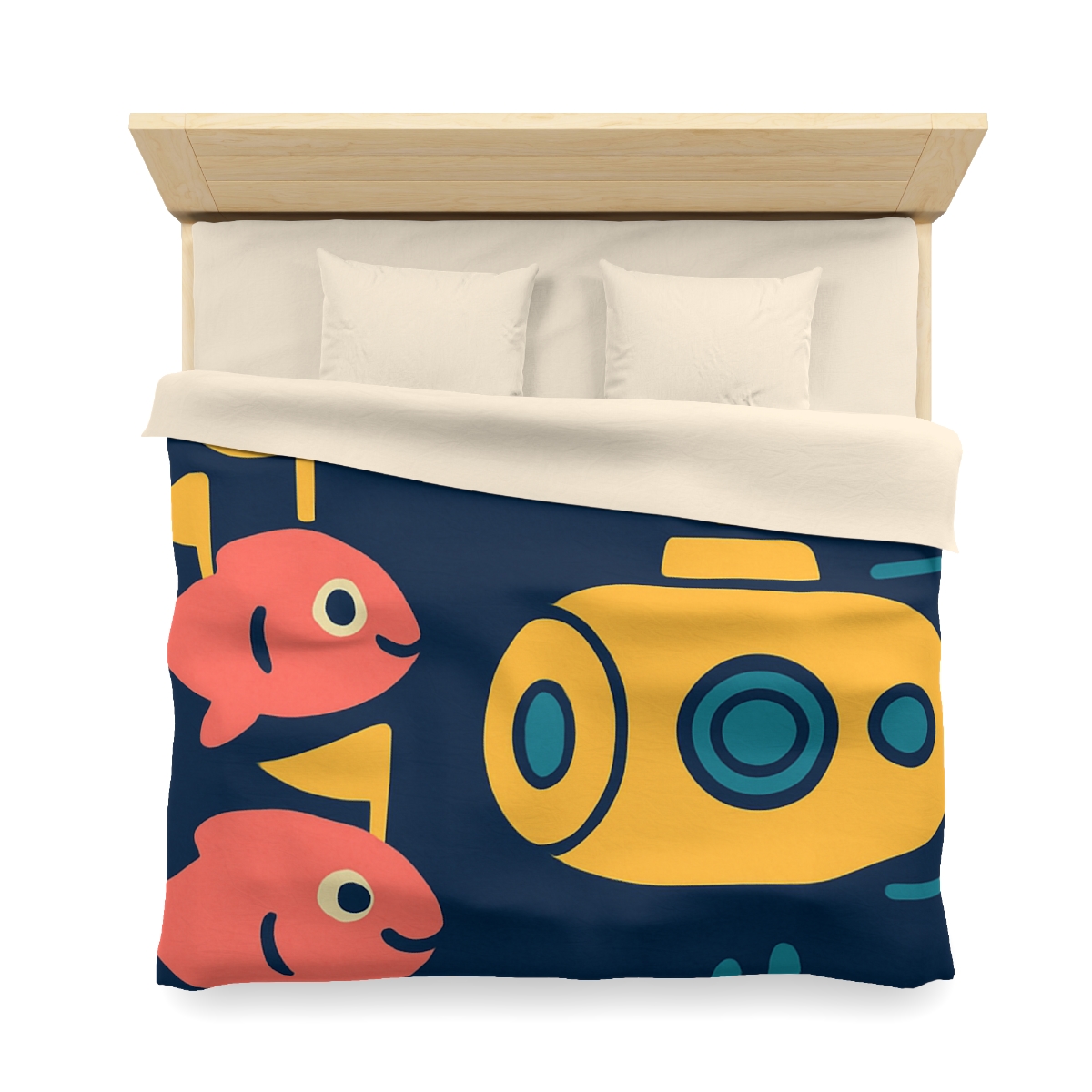 Submarine Comet Race personalized bedding duvets