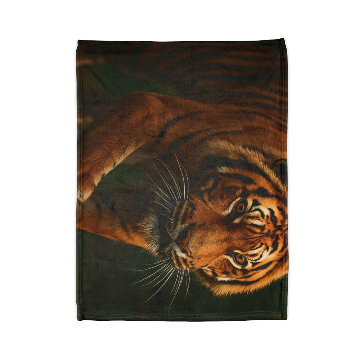 Forest Stalker Bengal Tiger stylish throw blankets