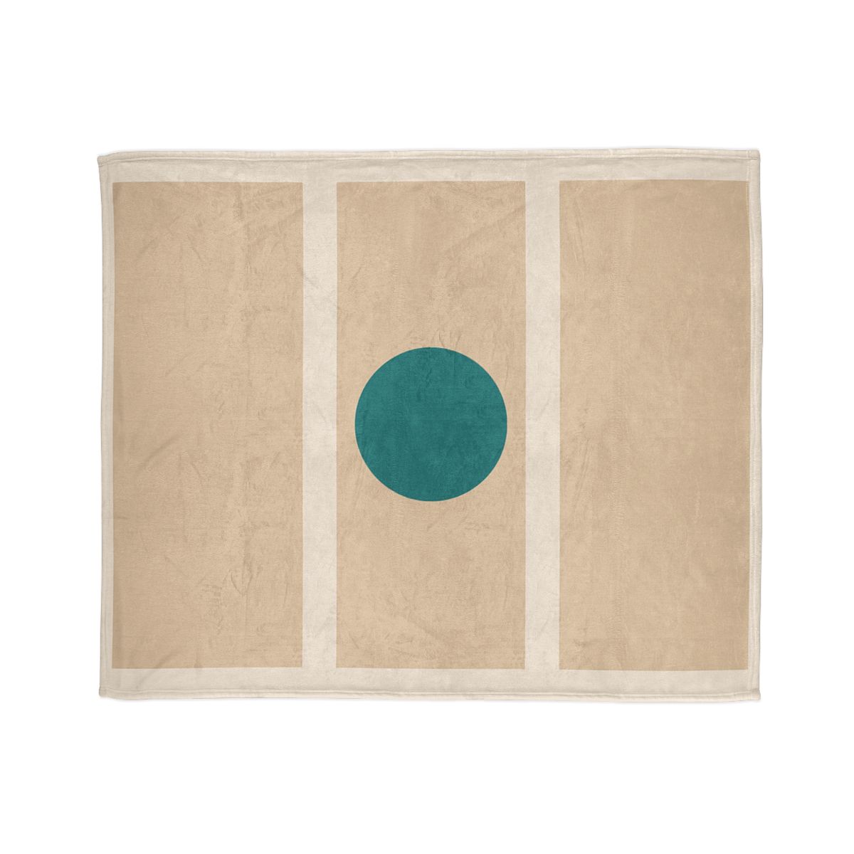 Floating Rectangles With Centered Circle personalized cozy blankets