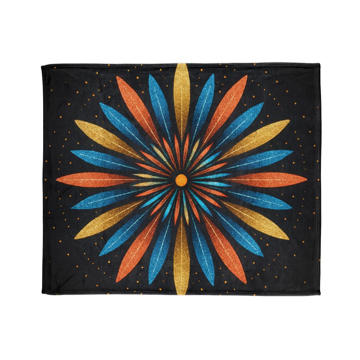 Starburst Mandala Bloom stylish throw blankets