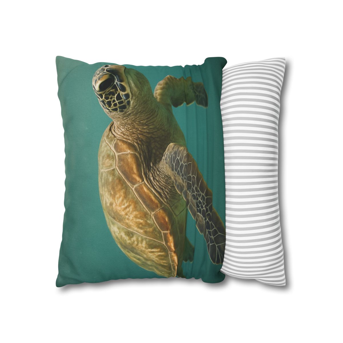 Amber Stillness Green Sea Turtle trendy patterned pillow cases