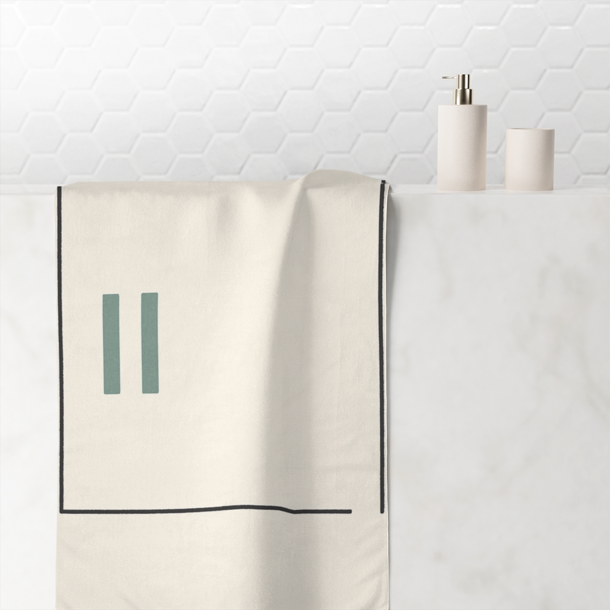 Open Frame And Twin Short Bars trendy hand towels