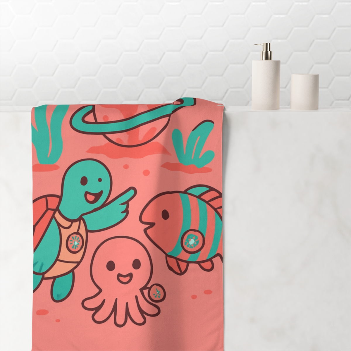 Coral Planet Reef Rangers decorative home towels