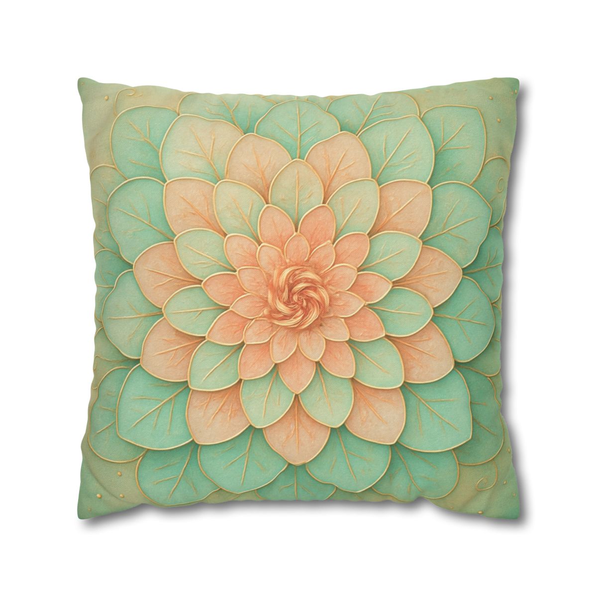 Petal Spiral Mosaic custom pillow cases
