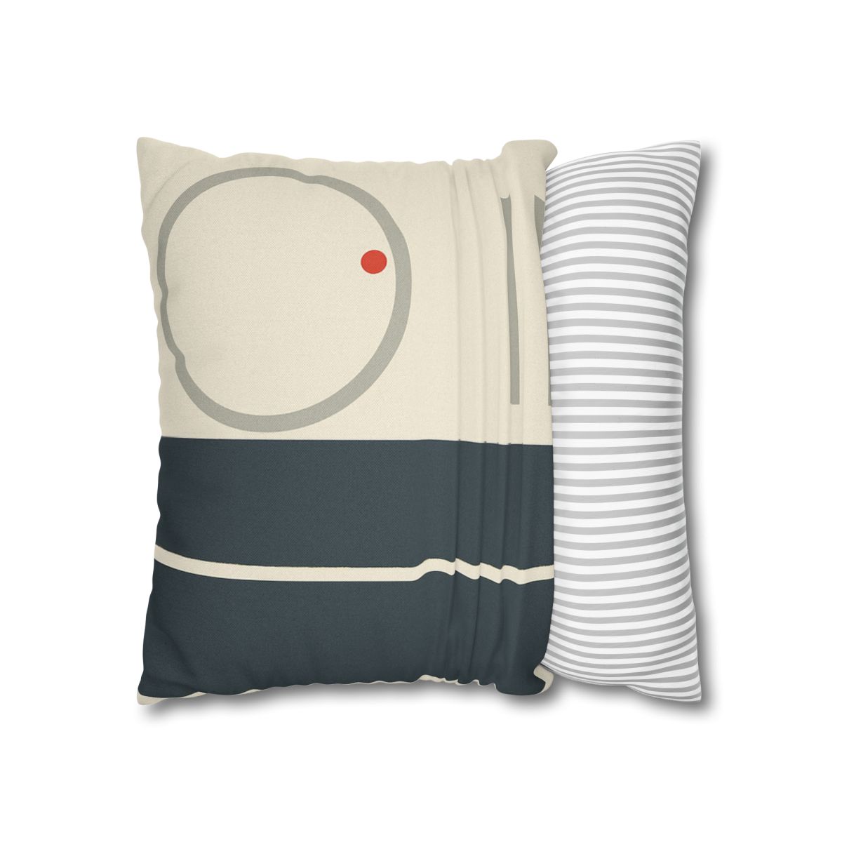 Split Rectangle With Floating Ring stylish decorative pillowcases