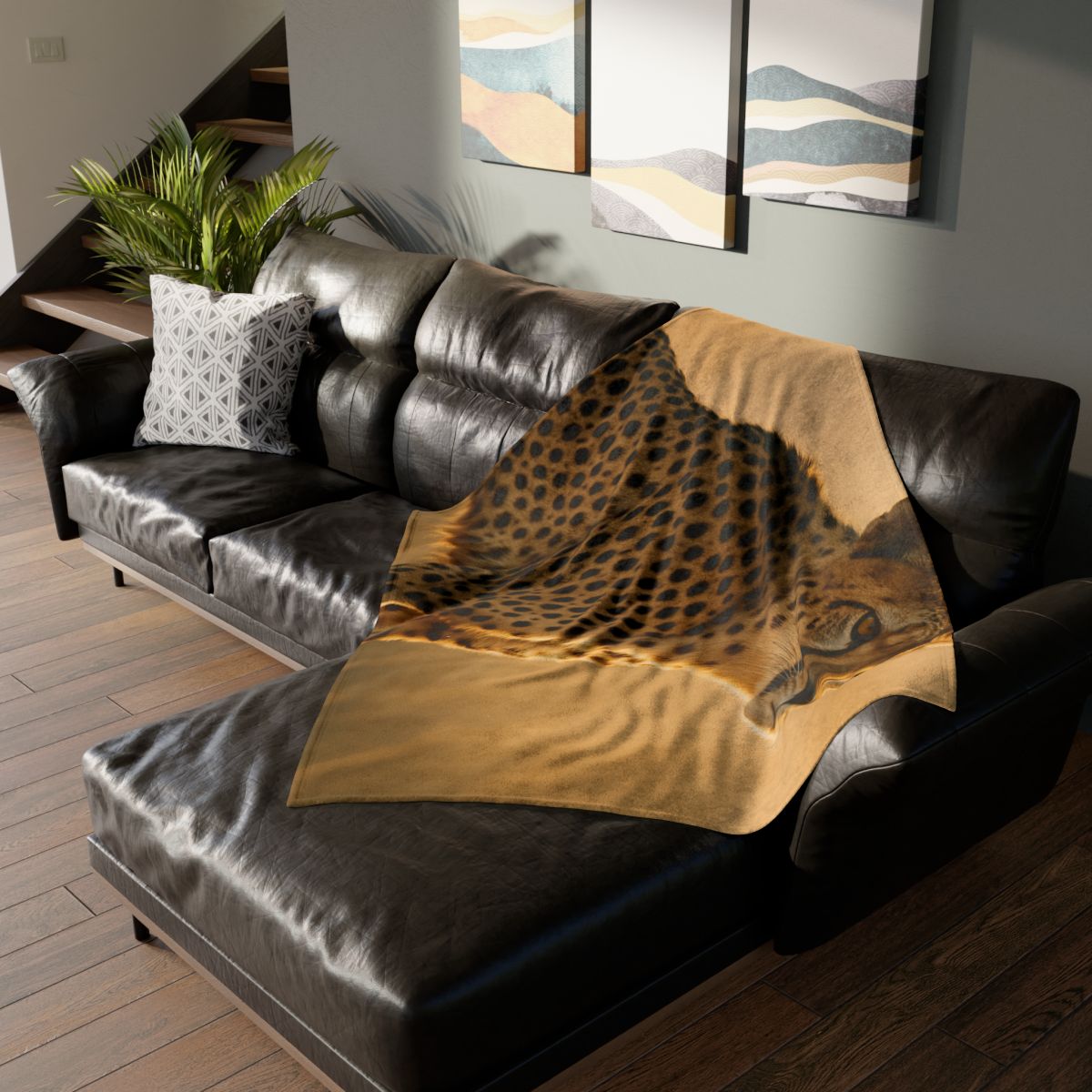 Horizon Runner Cheetah decorative home blankets