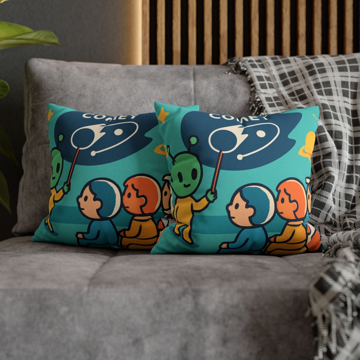 Comet Classroom On A Bubble Planet unique gift pillow cases