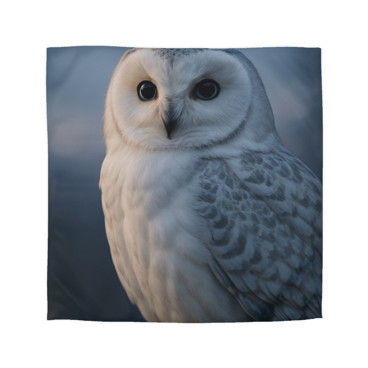 Twilight Watcher Snowy Owl personalized bedding duvets