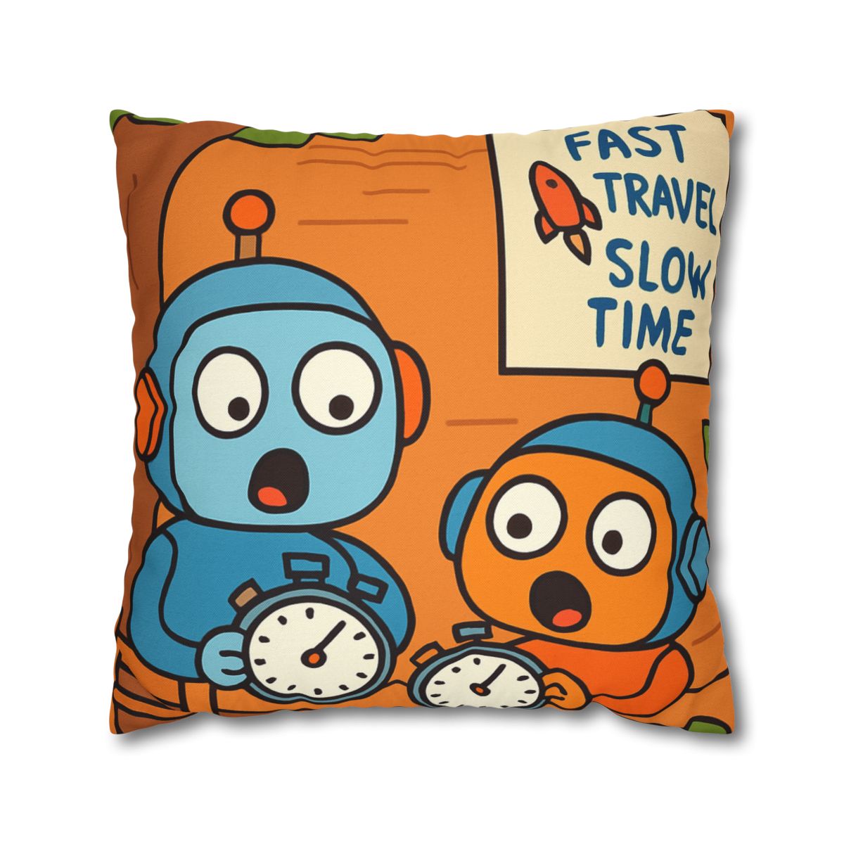 Time Dilation Treehouse Twins soft cotton pillow cases