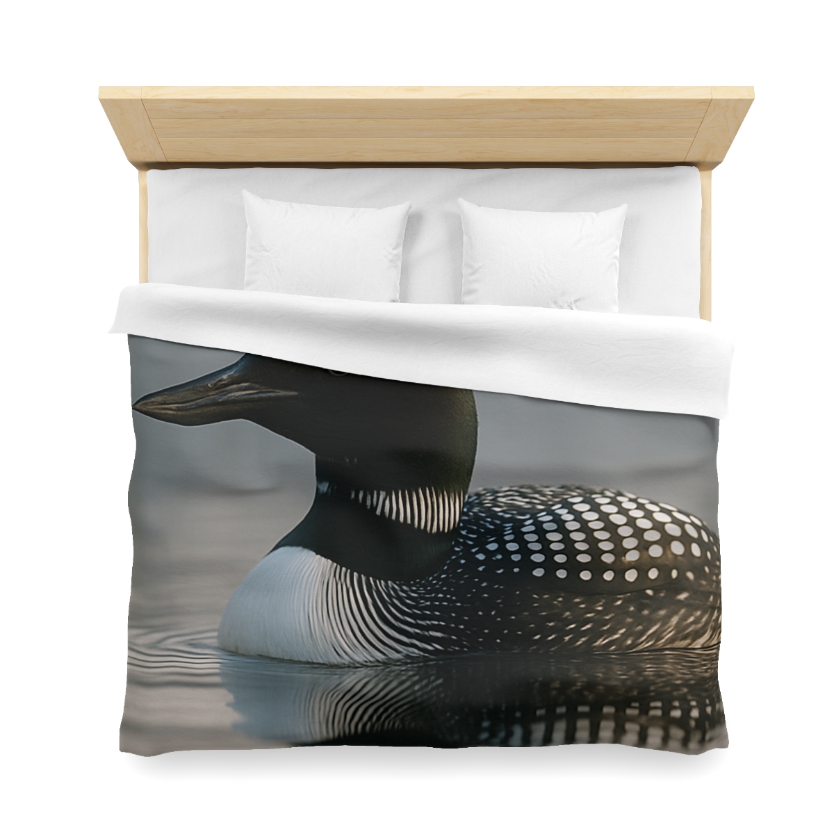 Mirror Calm Common Loon personalized bedding duvets