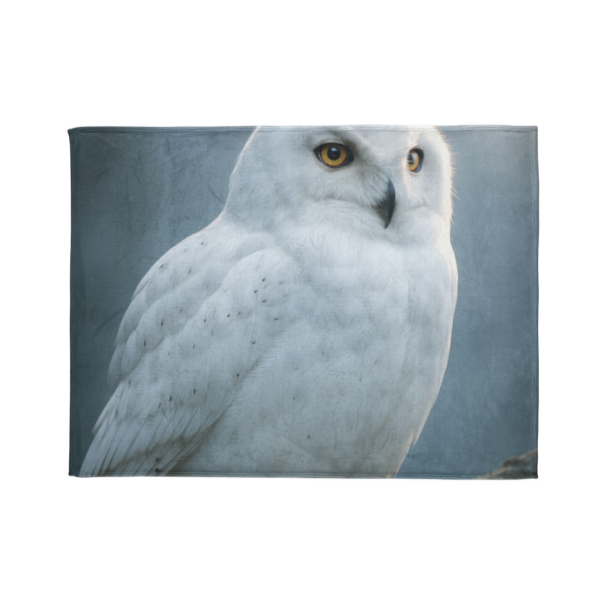 Twilight Watcher Snowy Owl soft fleece blankets