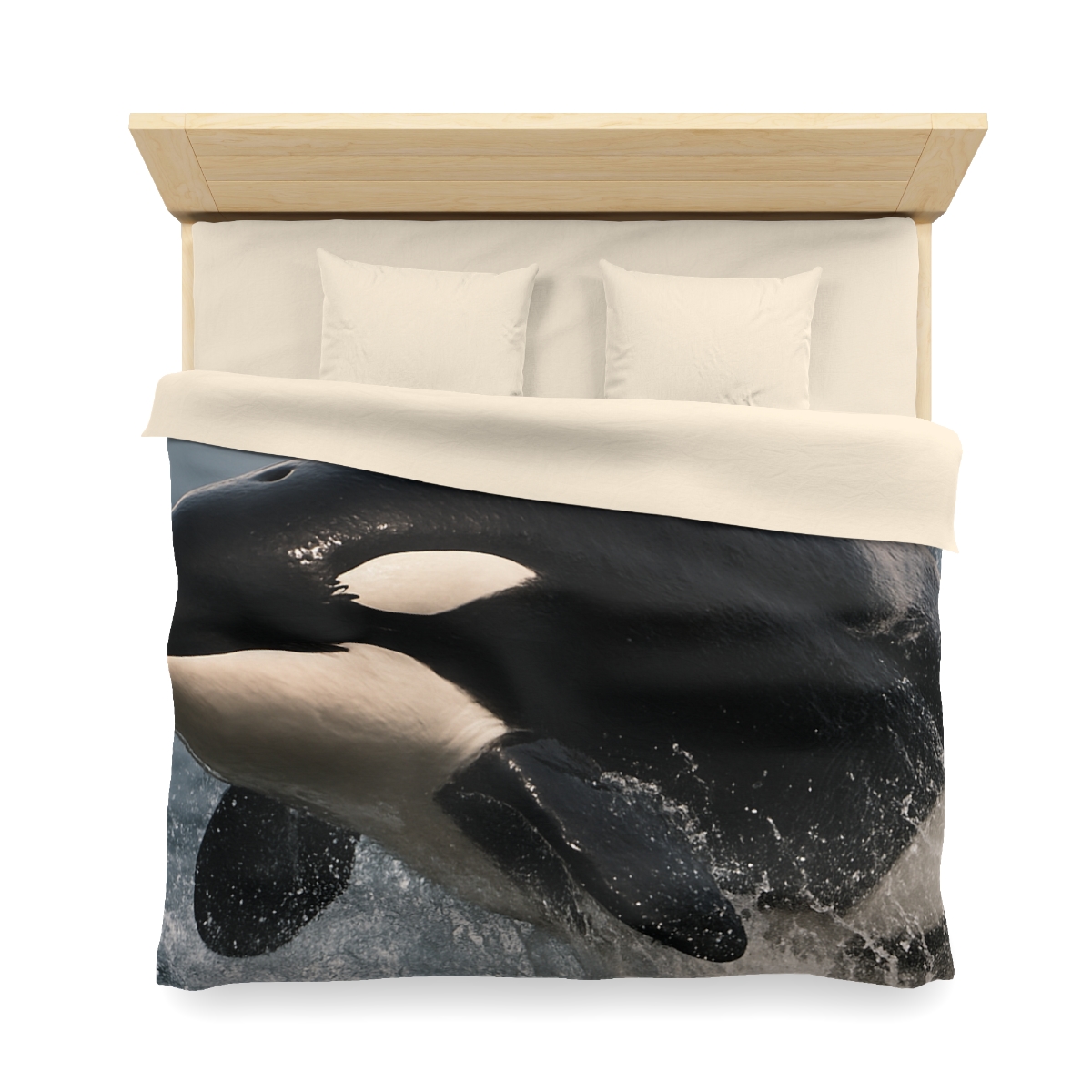 Storm Crest Orca personalized bedding duvets