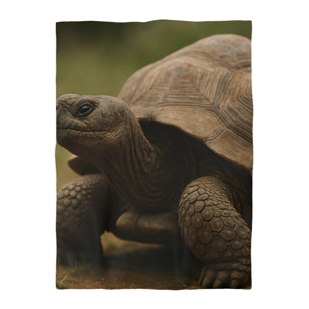 Giant Tortoise Timebound Gaze designer printed duvets