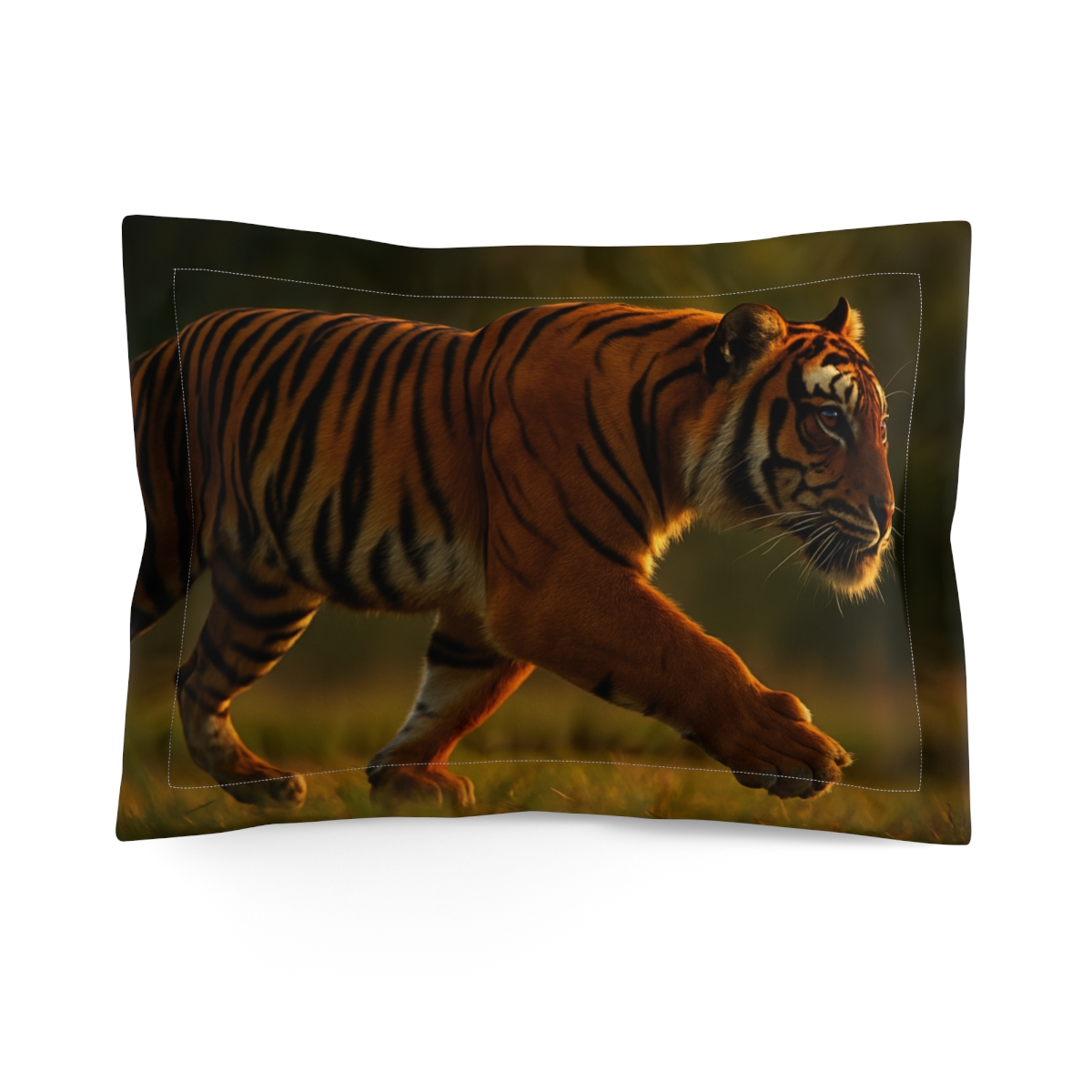 Forest Stalker Bengal Tiger comfortable bed pillows