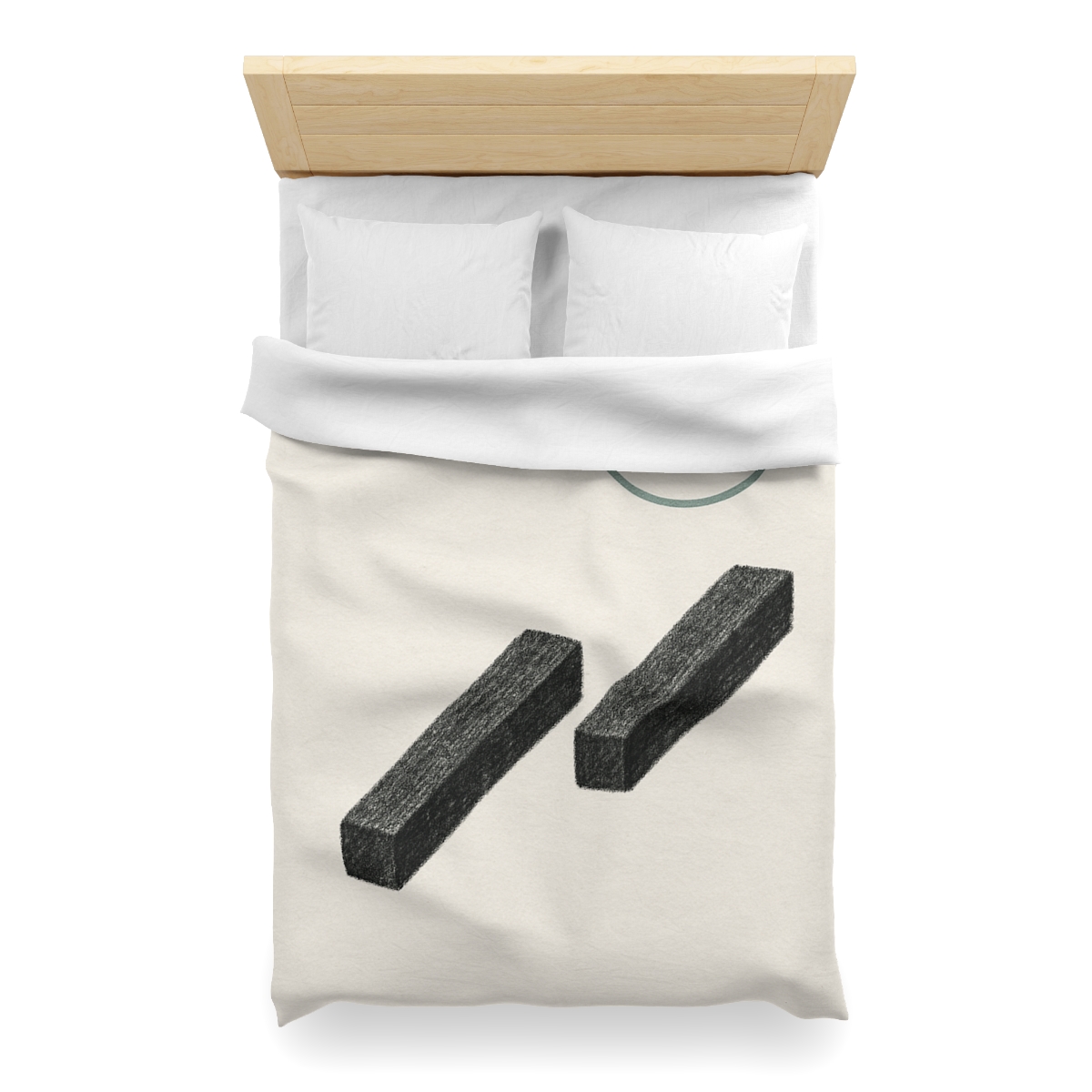 Staggered Bars With Floating Ring unique patterned duvets