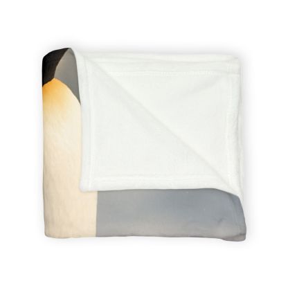 Aurora Drift Emperor Penguin unique gift blanketscustom blankets
