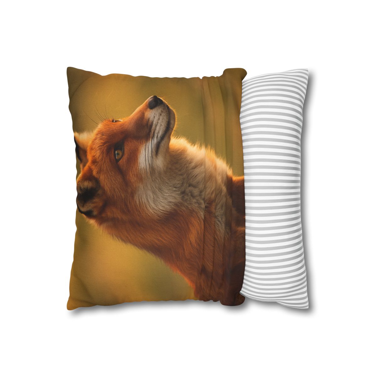Crimson Whisper Red Fox stylish decorative pillowcases