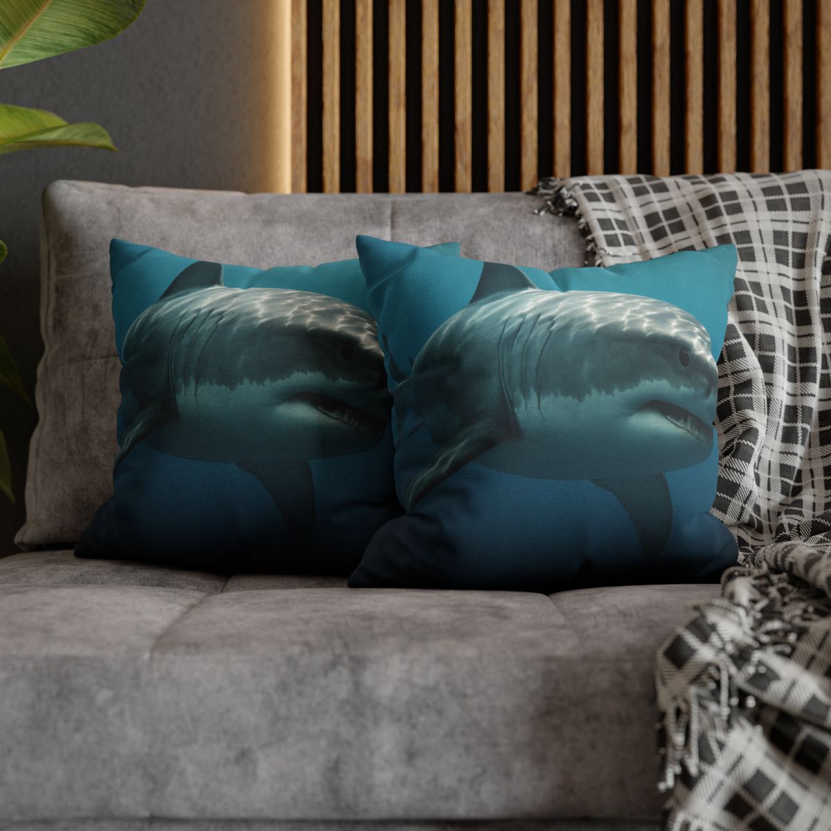 Silent Hunter Great White Shark stylish decorative pillowcases