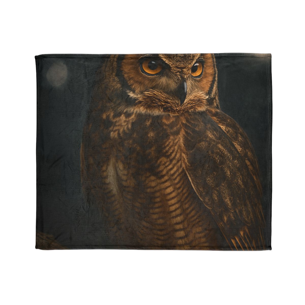 Starlit Perch Great Horned Owl warm winter blankets