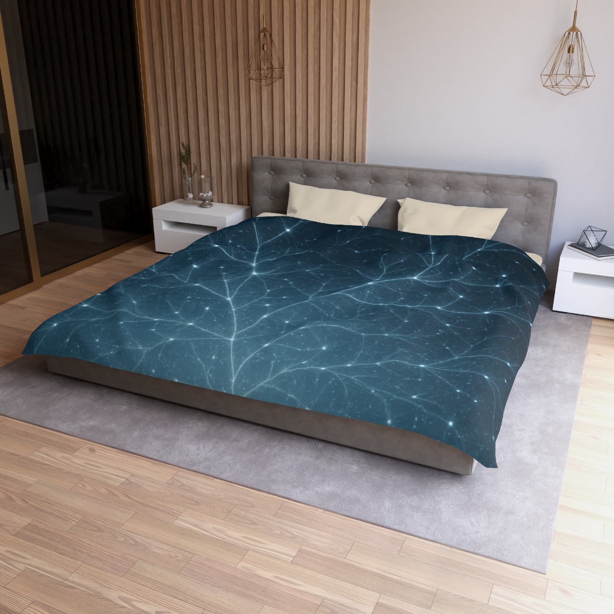 Starlit Fractal Canopy duvets for gifts