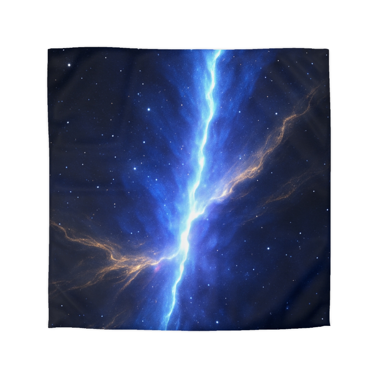Luminous Horizon Rift designer printed duvets