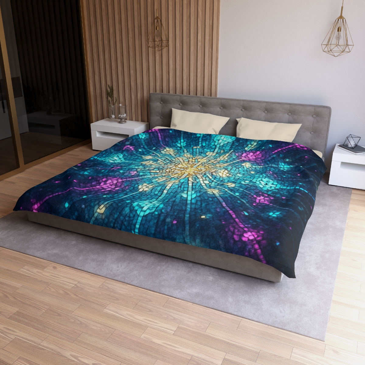 Photon Burst Mosaic soft comforter duvets