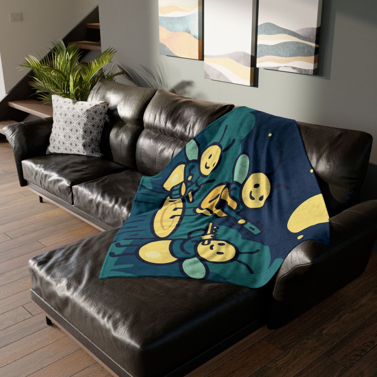 Moonlight Music Of The Firefly Band decorative home blankets