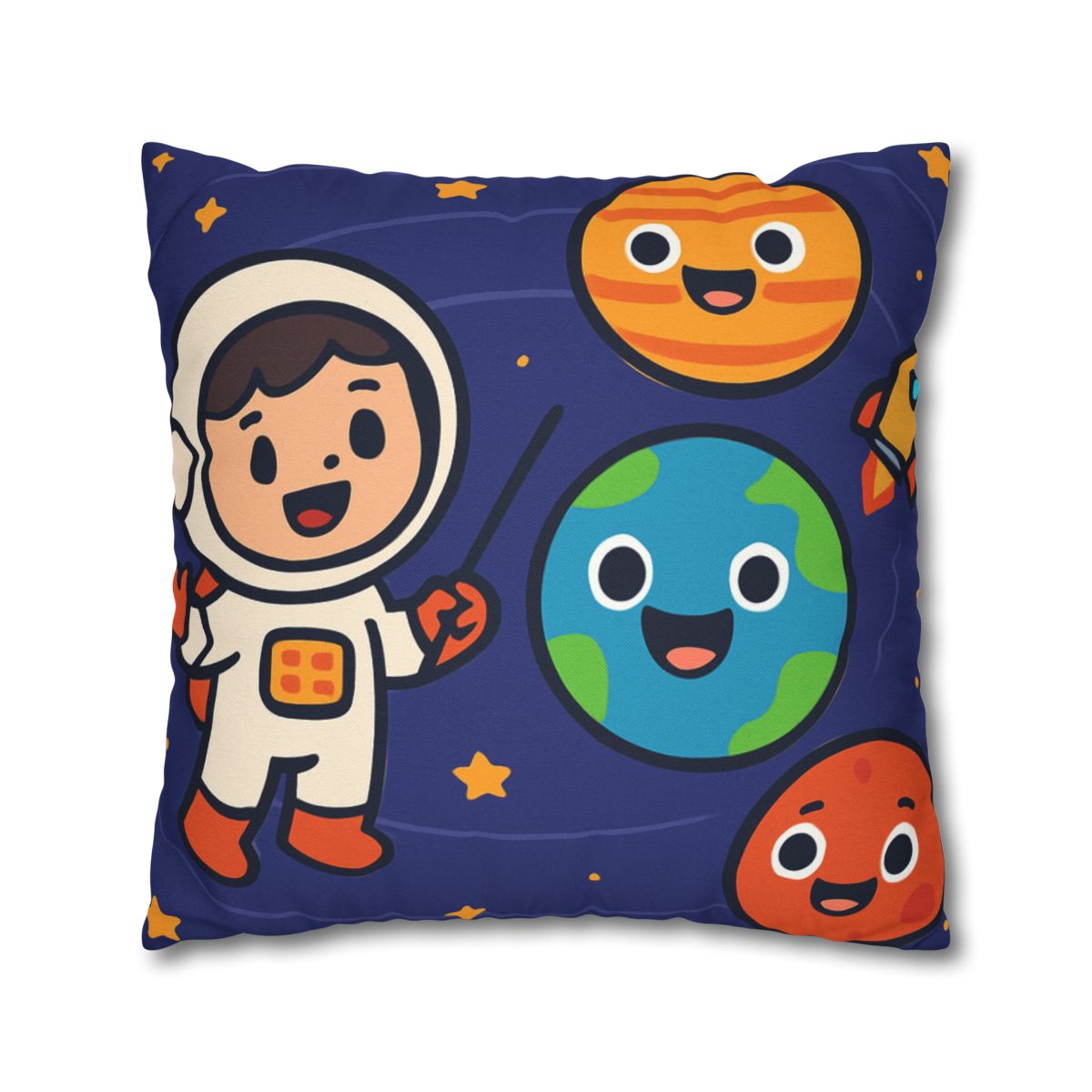 Galaxy School Of Friendly Planets trendy patterned pillow cases