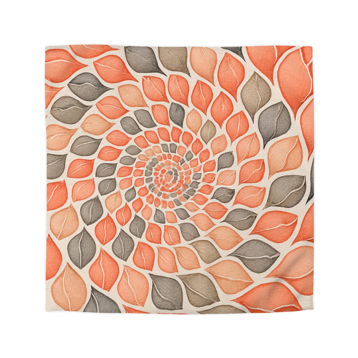 Bud Spiral Time Mosaic designer printed duvets
