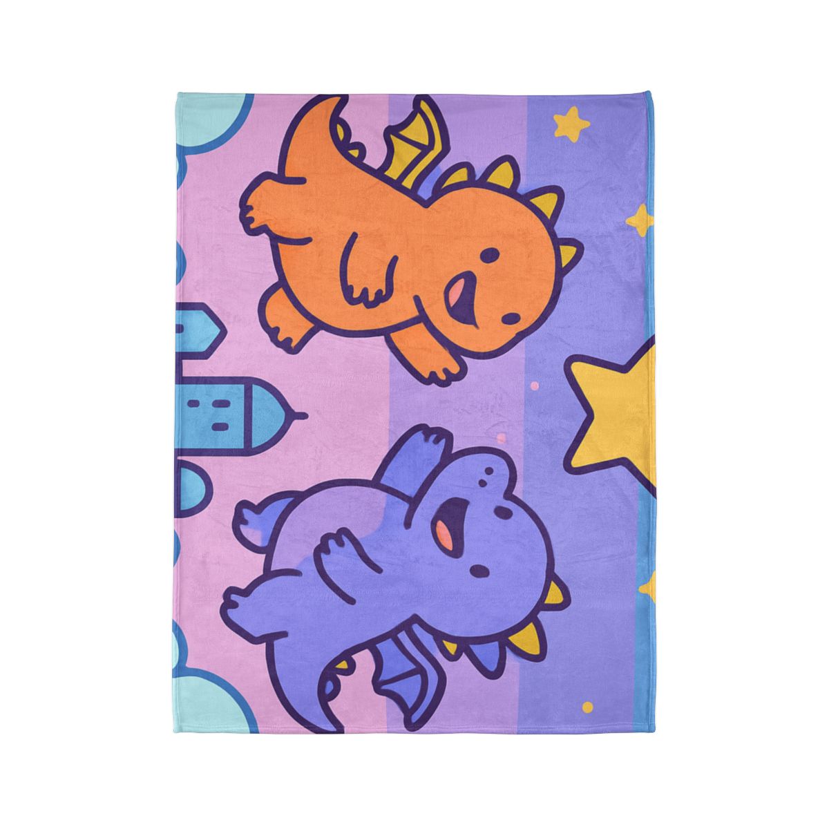 Starlight Cloud City Dragons trendy patterned blankets