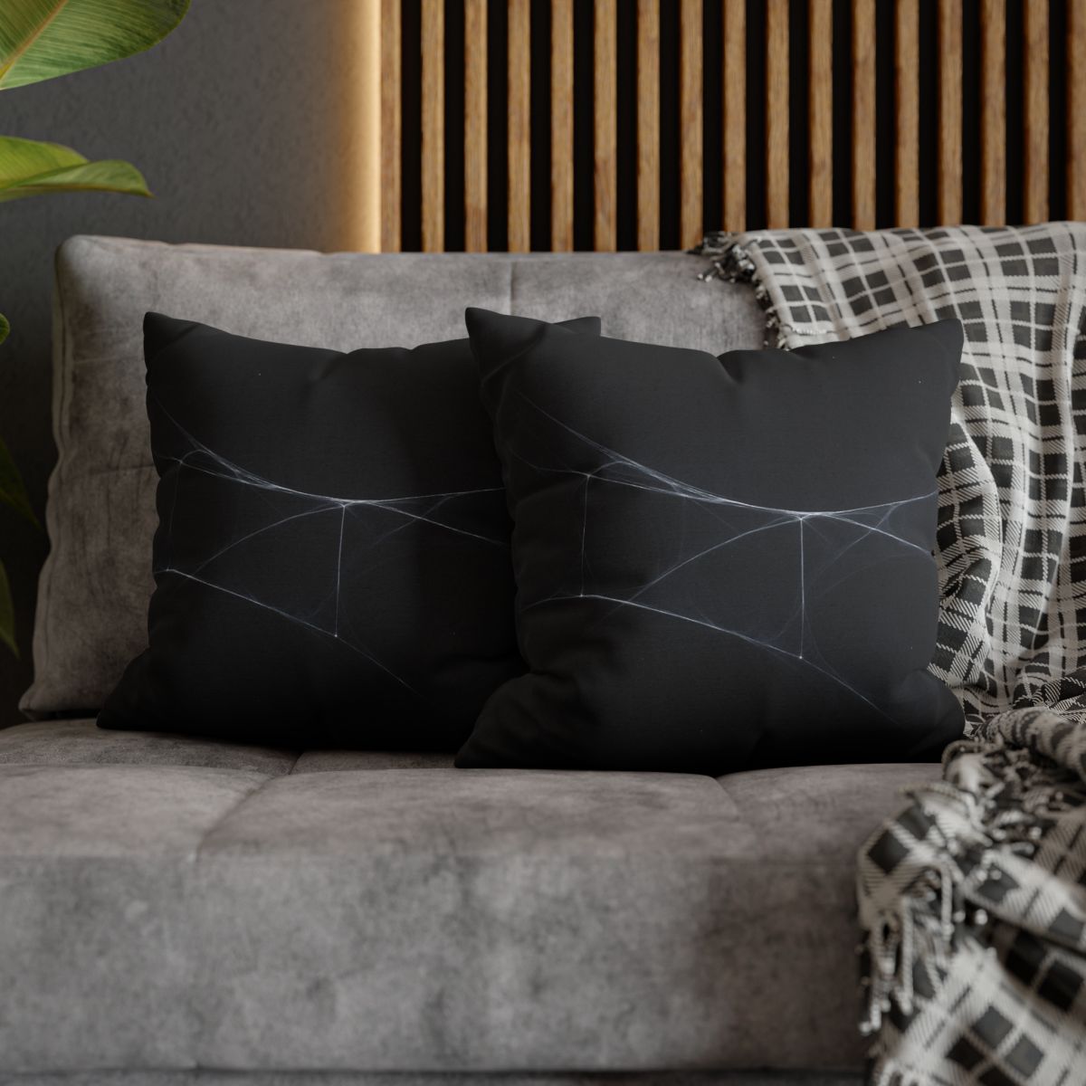 Dark Lattice Starbridge soft cotton pillow cases