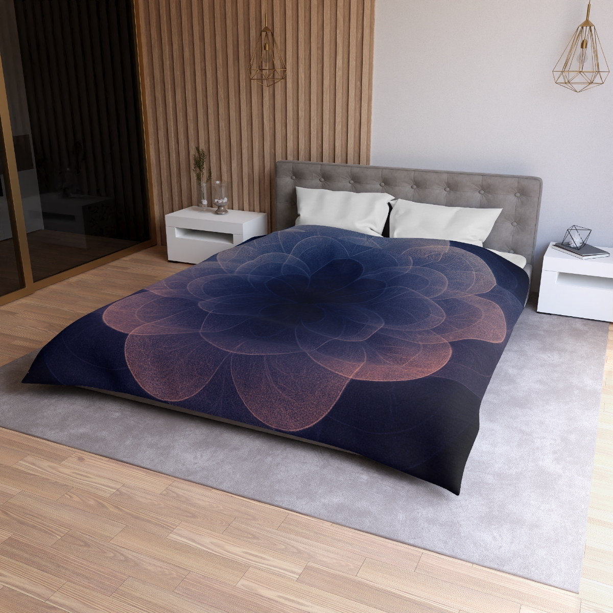 Petal Halo Interference personalized bedding duvets