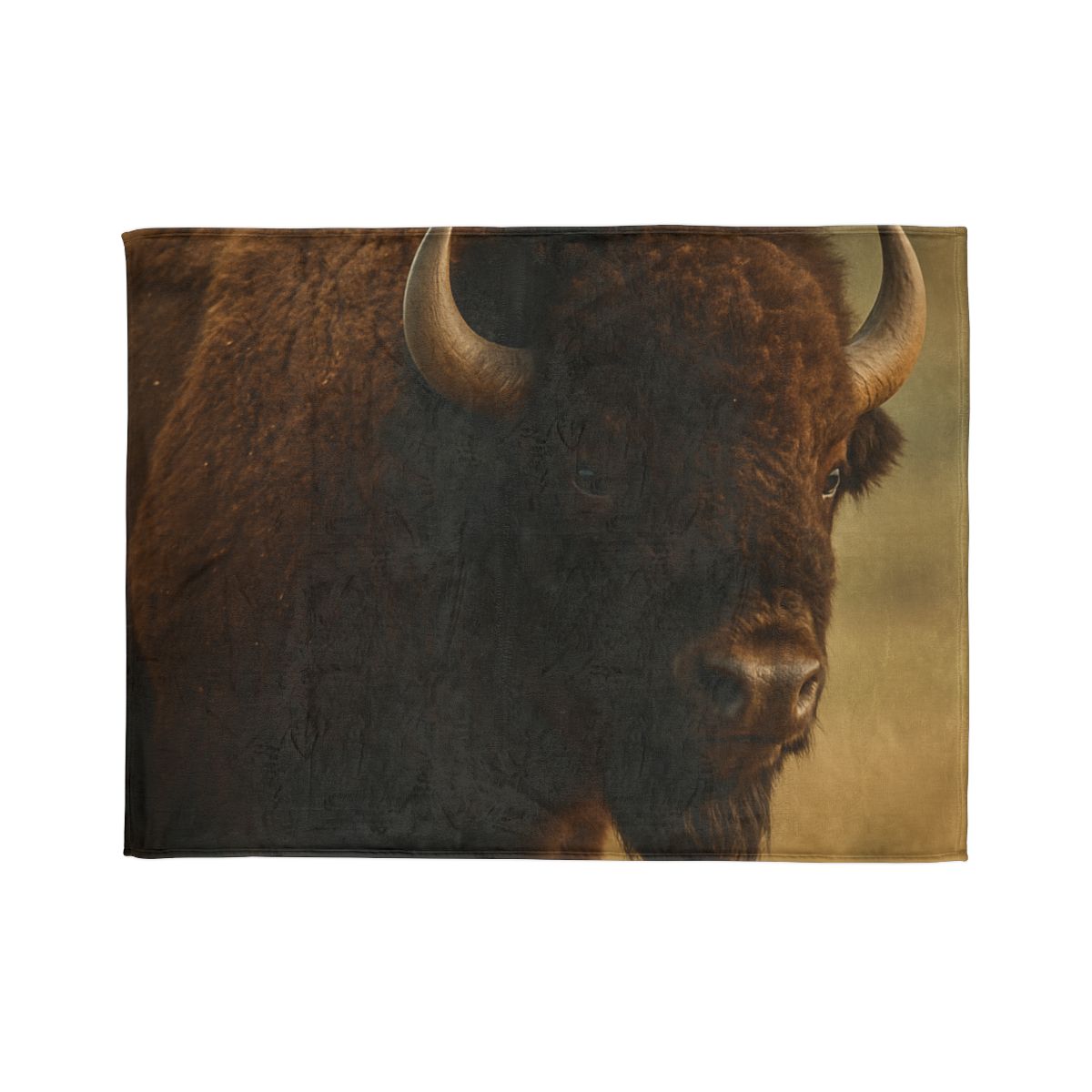 Thunder Stillness American Bison soft fleece blankets