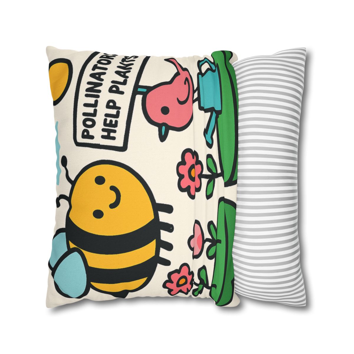 Sky Garden Of Floating Islands And Pollinator Facts personalized pillow covers