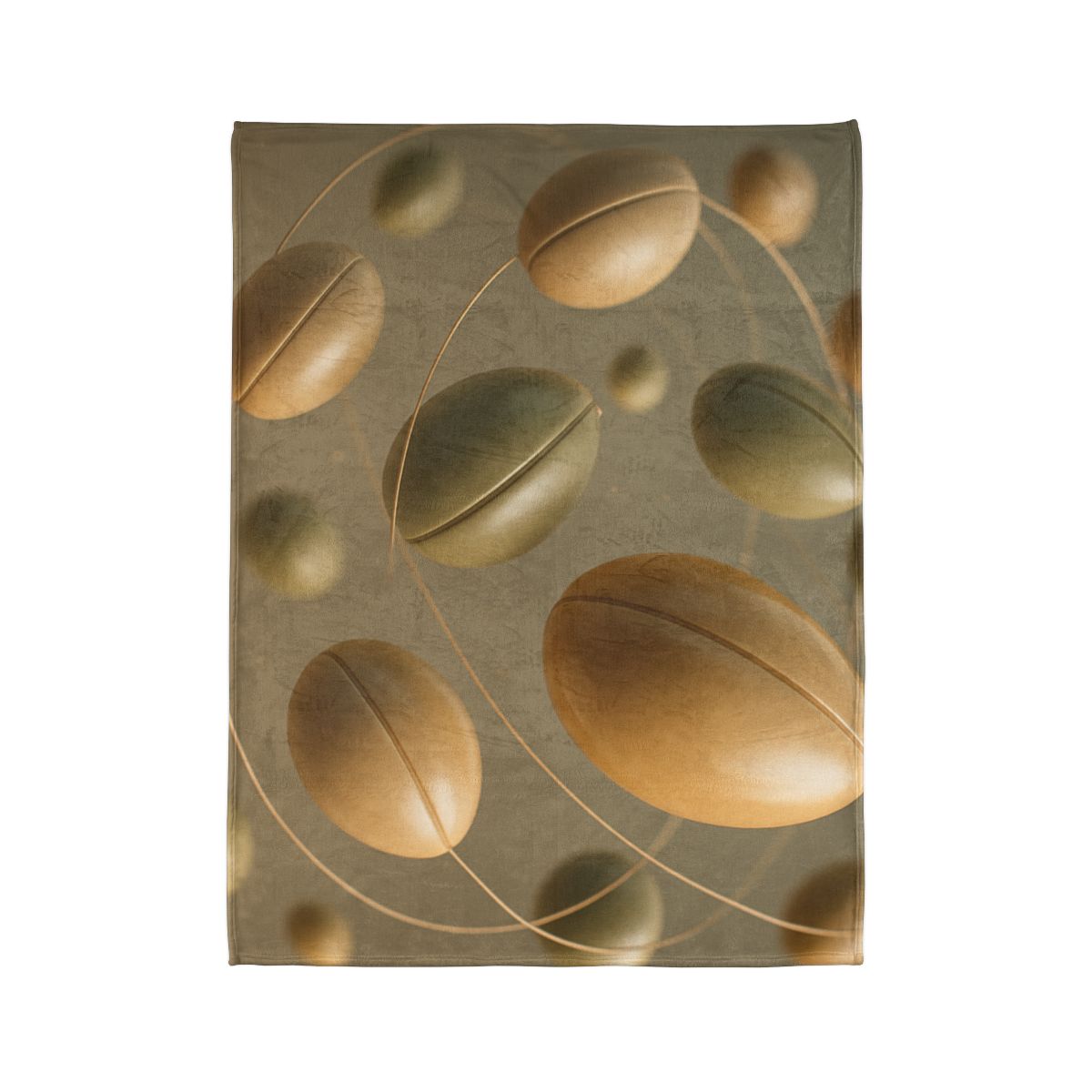 Seed Pod Orbit Cluster designer printed blankets