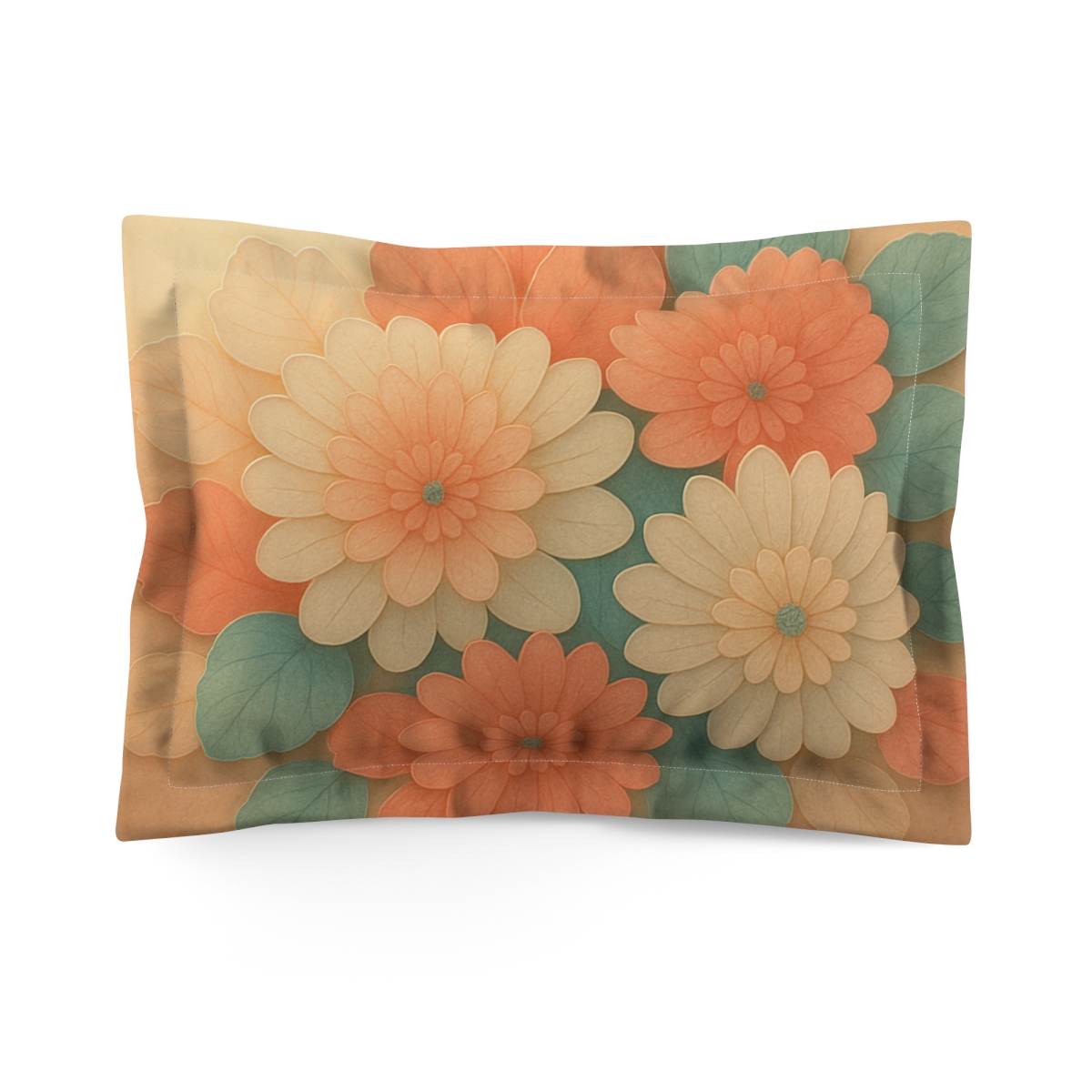 Petal Mosaic Radiance soft plush pillows