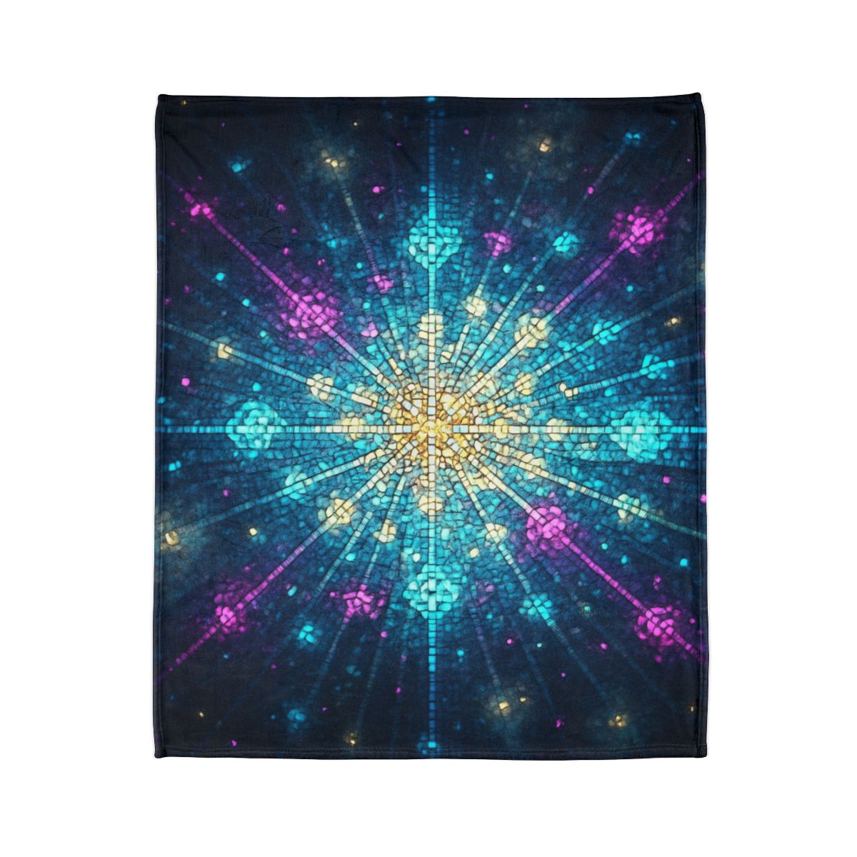 Photon Burst Mosaic trendy patterned blankets