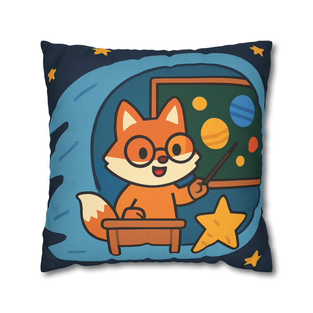 Comet Classroom With The Curious Fox custom pillow cases