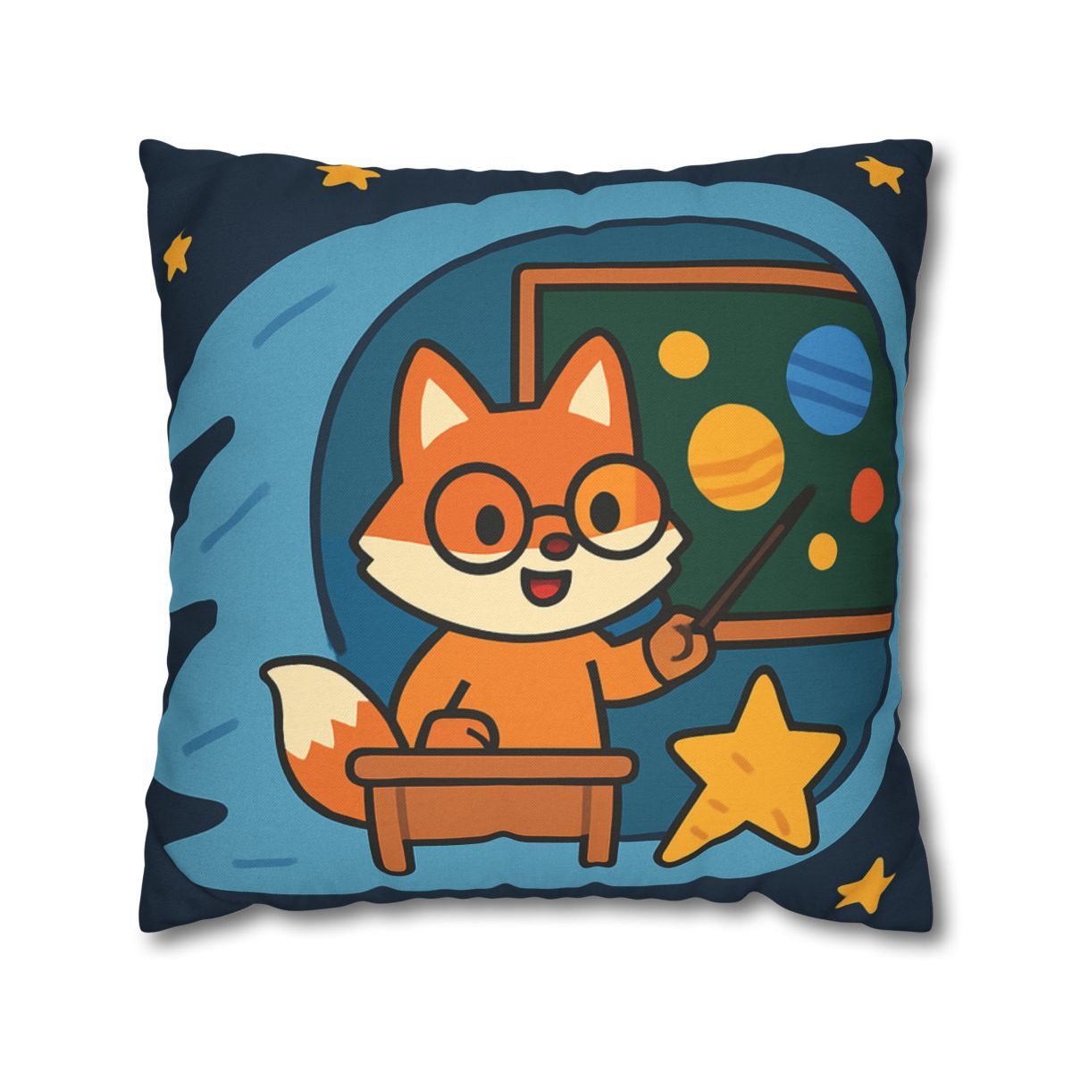 Comet Classroom With The Curious Fox custom pillow cases