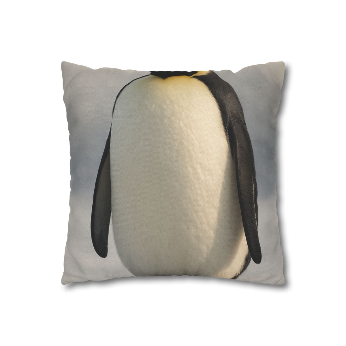 Frost Halo Emperor Penguin personalized pillow covers