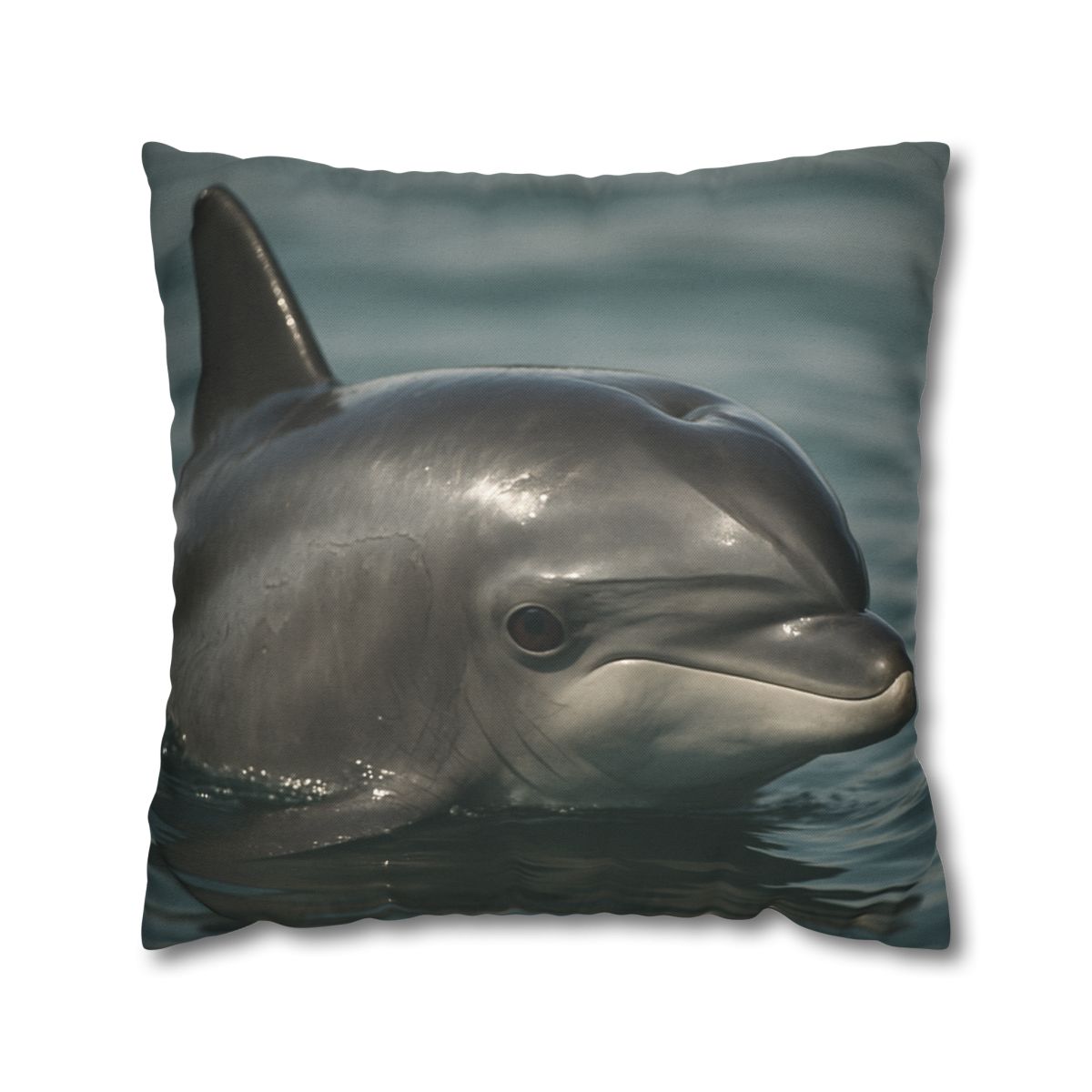 Mirror Calm Bottlenose Dolphin soft cotton pillow cases