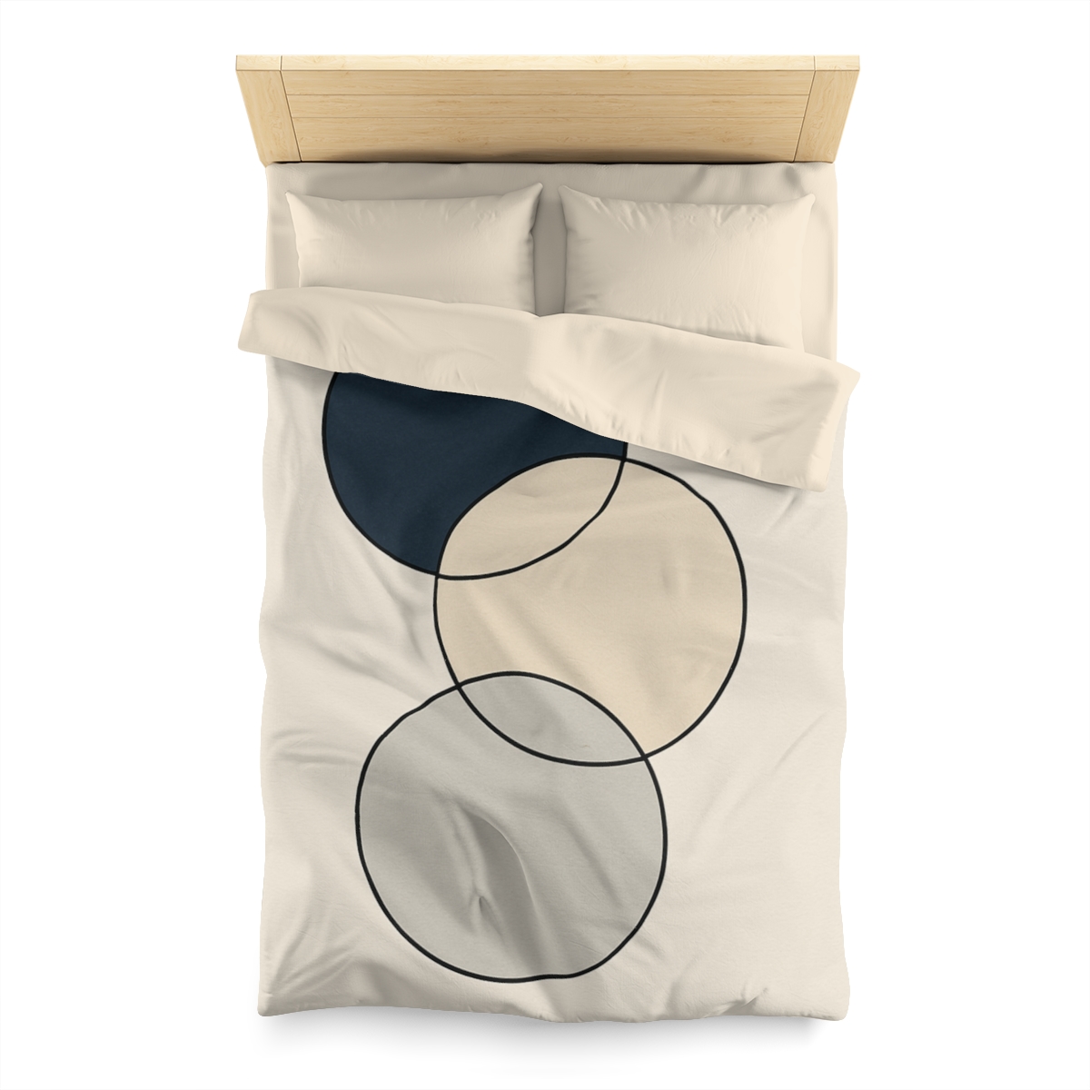 Staggered Trio Of Circles custom duvets