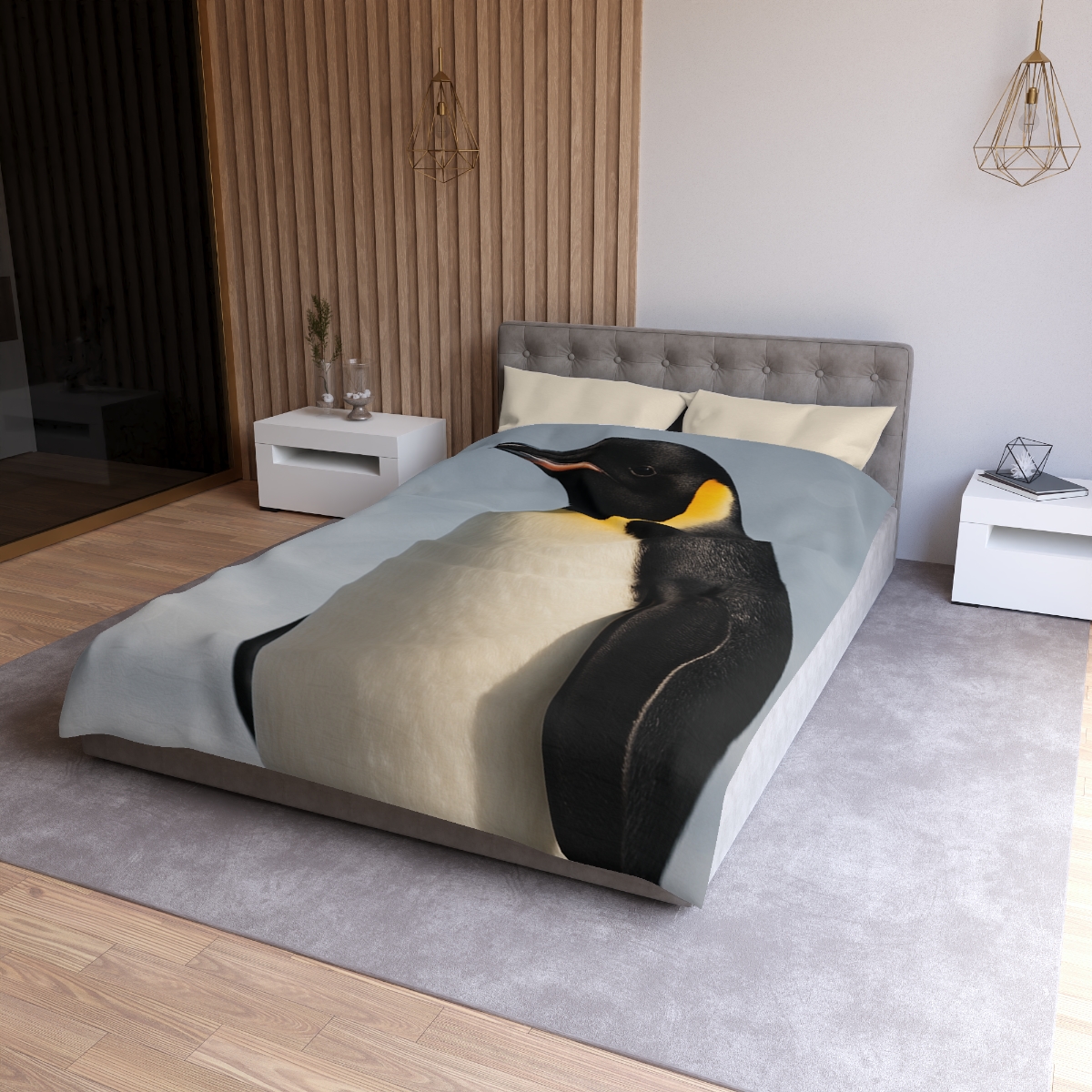 Aurora Drift Emperor Penguin warm winter duvets