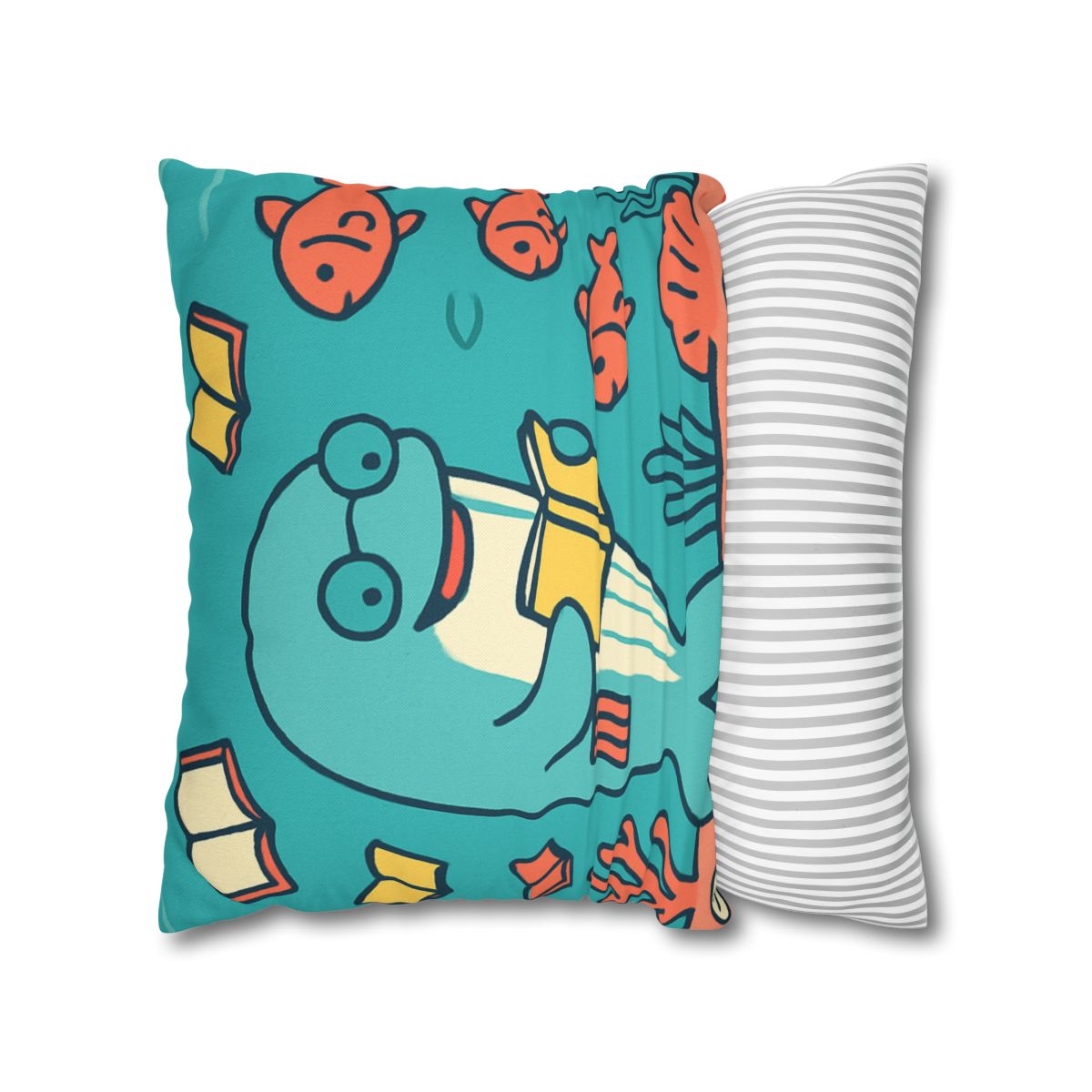 Coral Library Cruise comfortable bedding pillow covers