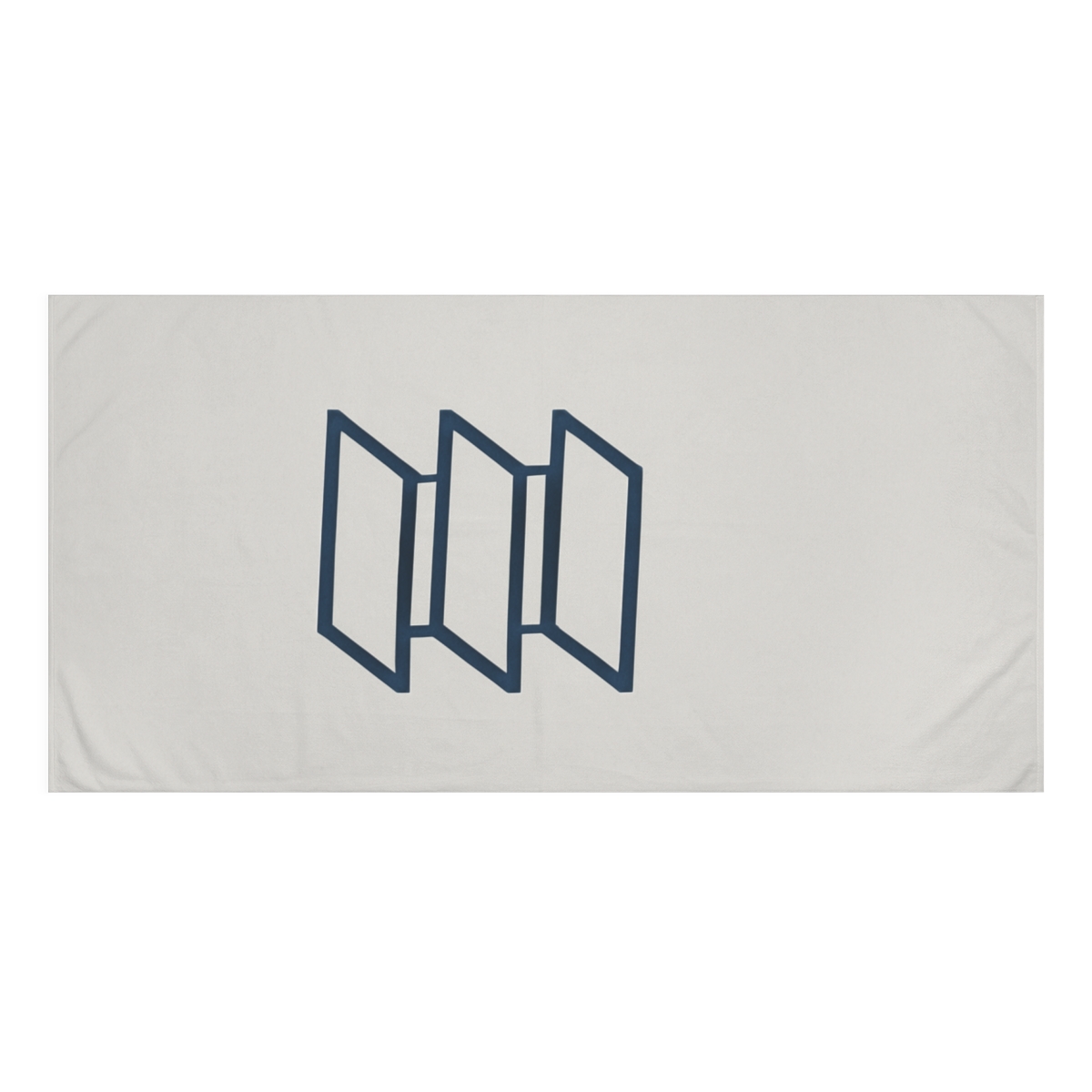 Offset Ladder Rectangle Stack personalized bath towels