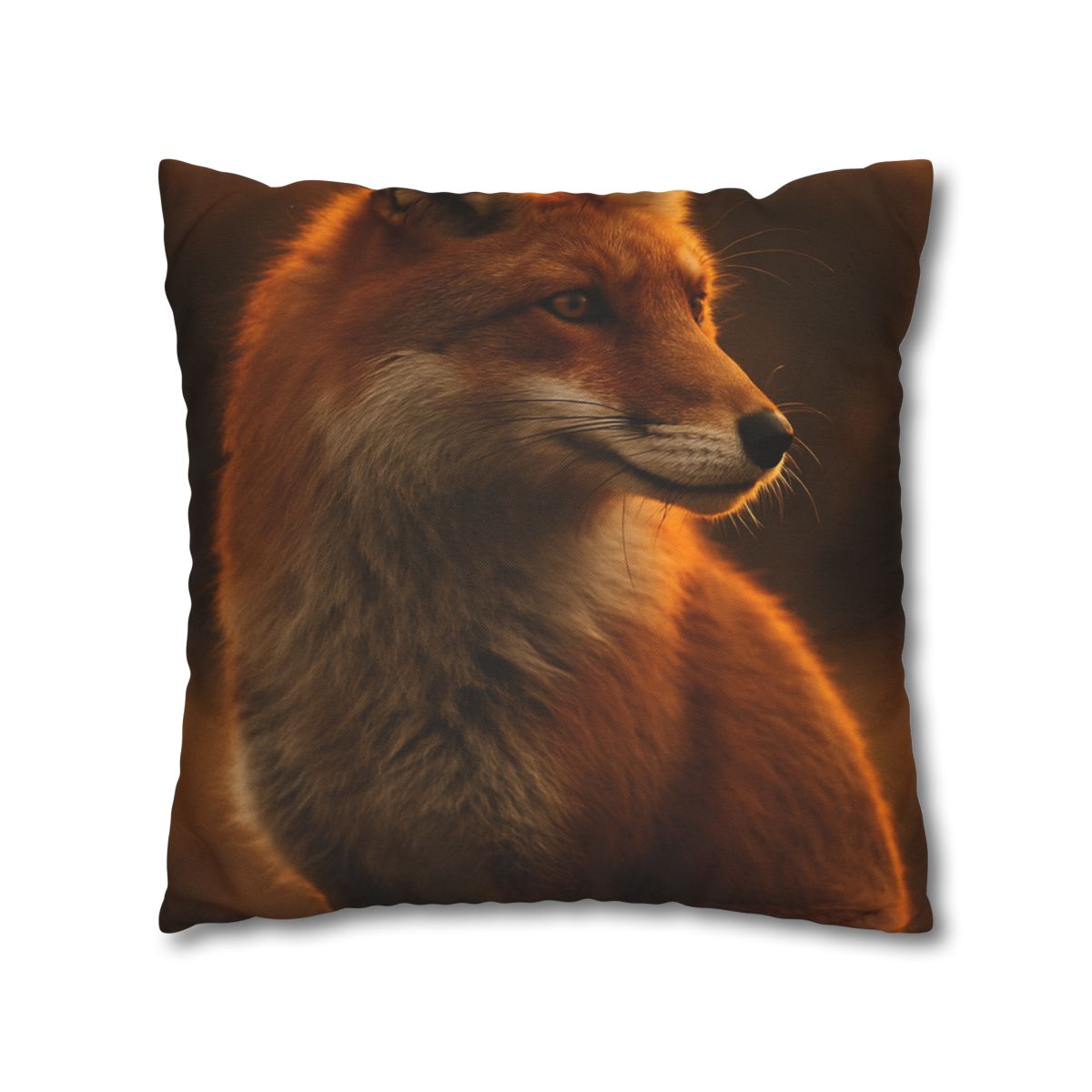 Crimson Whisper Red Fox soft cotton pillow cases