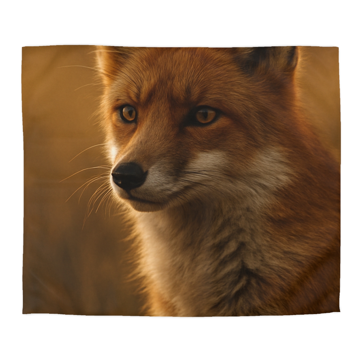 Crimson Whisper Red Fox stylish duvet covers