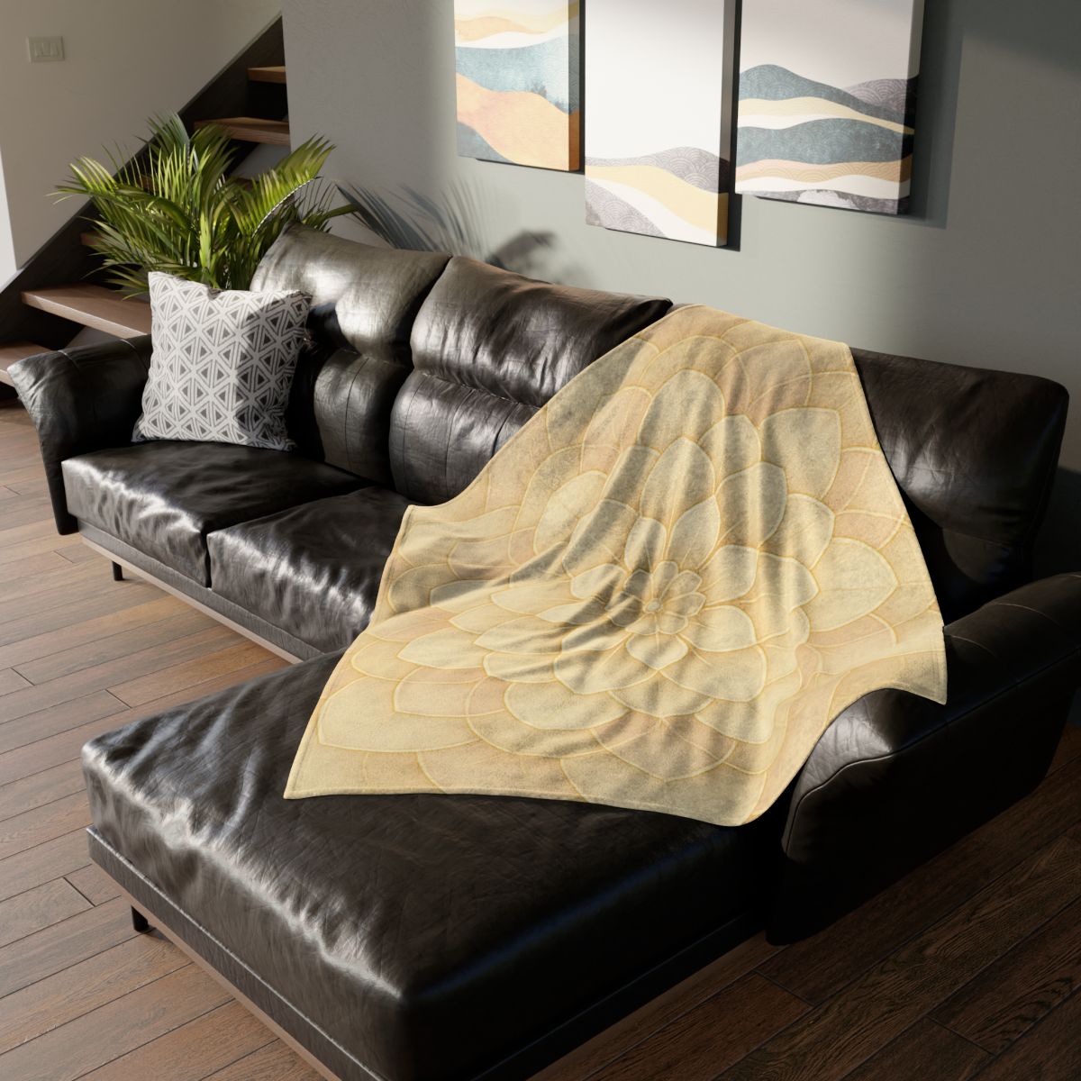 Petal Halo Lattice warm winter blankets